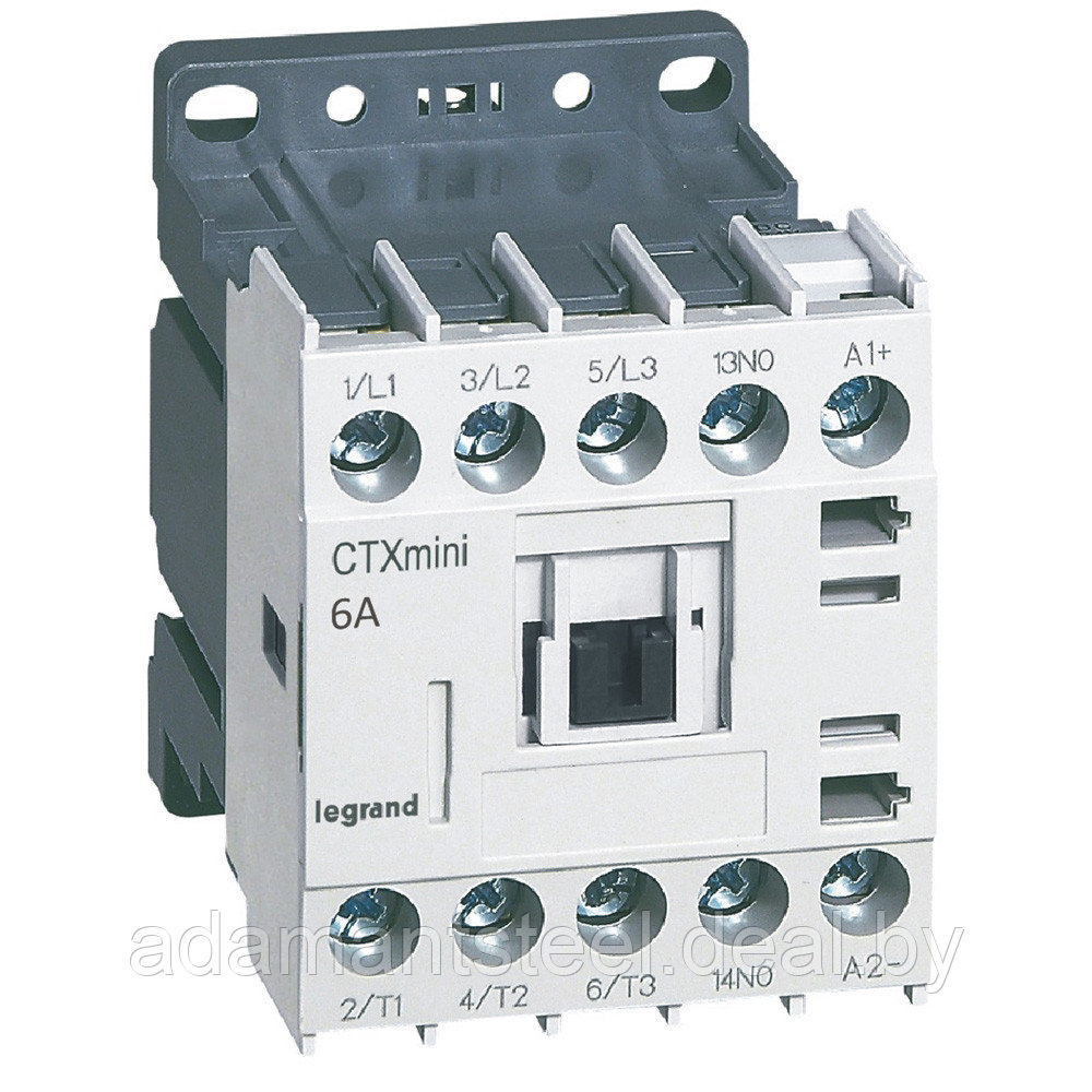 Контактор CTX3 Мини 3P 6A (AC-3), Uк=24VDC, 1NO всп.контакт - фото 1 - id-p138606625