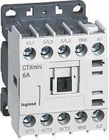 Контактор CTX3 Мини 3P 6A (AC-3), Uк=230VAC, 1NO всп.контакт