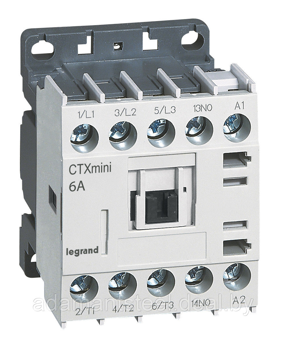 Контактор CTX3 Мини 3P 6A (AC-3), Uк=24VDC, 1NC всп.контакт - фото 1 - id-p138606629