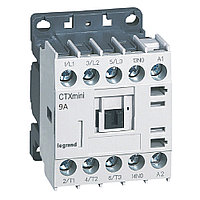 Контактор CTX3 Мини 3P 9A (AC-3), Uк=24VAC, 1NO всп.контакт