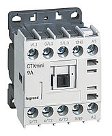 Контактор CTX3 Мини 3P 9A (AC-3), Uк=24VDC, 1NO всп.контакт