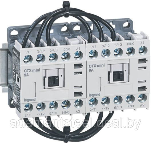 Контактор CTX3 Мини 3P 9A (AC-3), Uк=230VAC, 1NO всп.контакт - фото 1 - id-p138606634