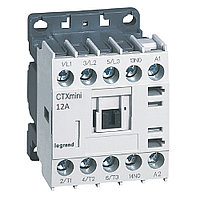 Контактор CTX3 Мини 3P 12A (AC-3), Uк=24VAC, 1NO всп.контакт