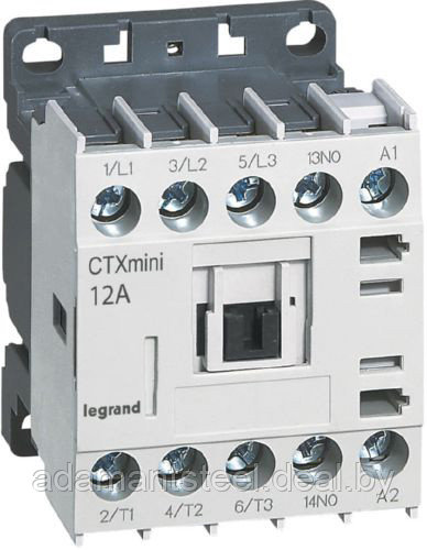 Контактор CTX3 Мини 3P 12A (AC-3), Uк=230VAC, 1NO всп.контакт - фото 1 - id-p138606641