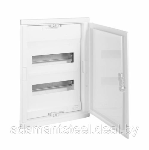 Щиток встр. Nedbox 24М (2х12+1) белая пласт.дверь, с клеммами N+PE, IP41 - фото 1 - id-p138603144