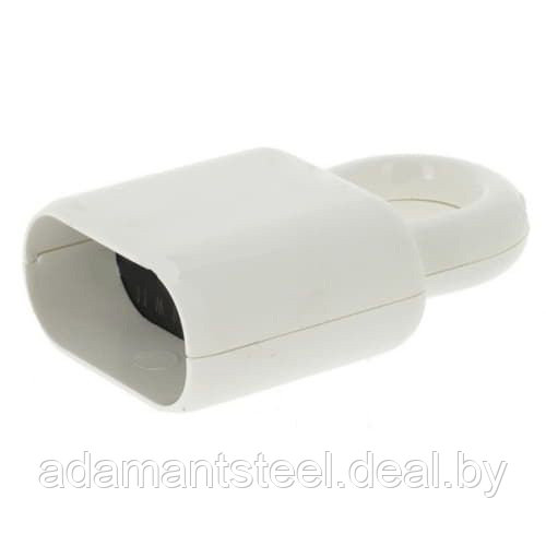 Элиум - Розетка 2P 6А с кольцом пластик винтовой зажим (белый)