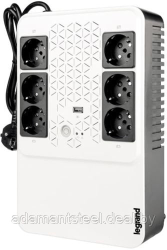 Однофазный ИБП Keor multiplug линейно-интерактивный 600ВА (360Вт) 4+2 розетки Schuko нем.стд.