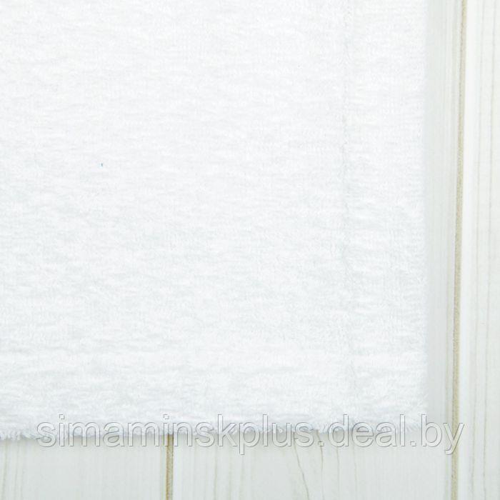 Халат мужской, шалька, размер 50, цвет белый, махра - фото 5 - id-p154100598
