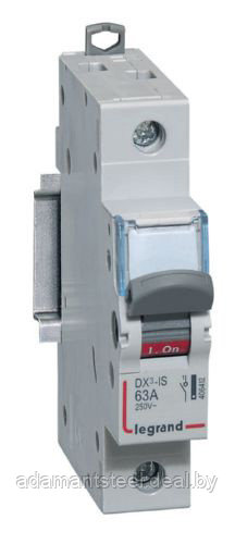 Модульный выключатель нагрузки DX3-IS 63A 1P - фото 1 - id-p138606156