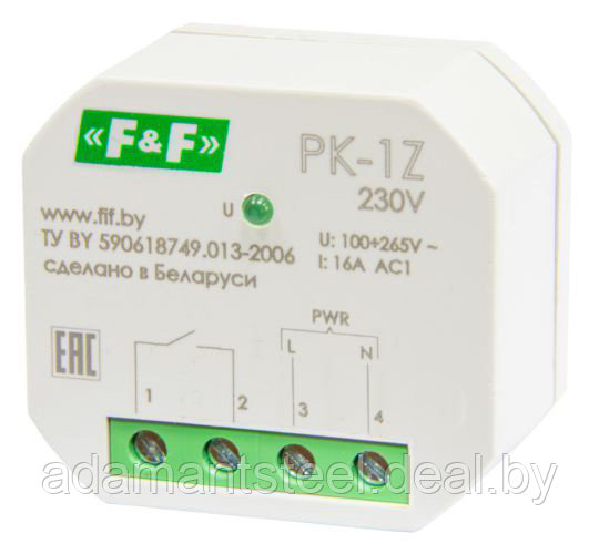 Реле электромагнитное PK-1Z, 100 - 265B AC/DC, 16A - фото 1 - id-p138609979