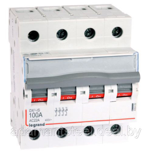 Модульный выключатель нагрузки DX3-IS 100A 4P - фото 1 - id-p138606173