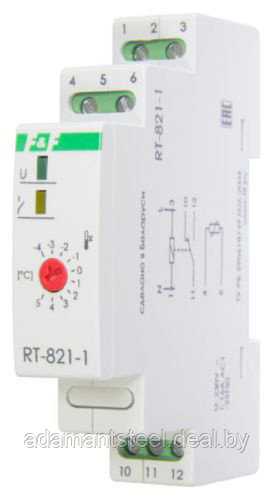 Регулятор температуры RT-821-1, диапазон от -4 до +5°С, выносной датчик - фото 1 - id-p138610007