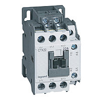 Контактор CTX3 22 3P 22A (AC-3), Uк=24VAC, 1NO+1NC всп.контакт