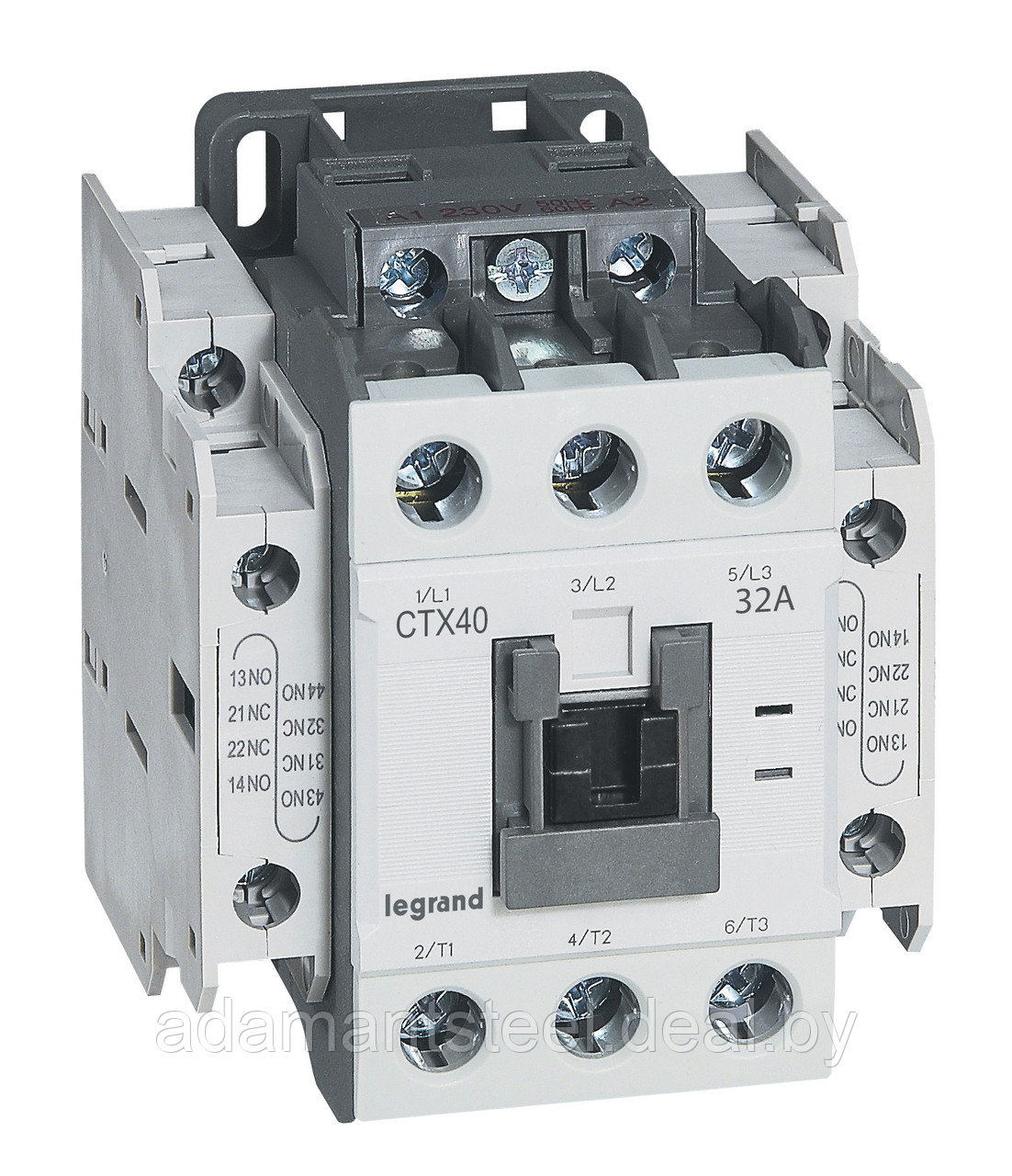 Контактор CTX3 40 3P 32A (AC-3), Uк=48VDC, 2NO+2NC всп.контакт - фото 1 - id-p138606398