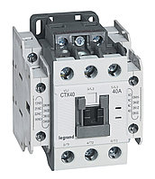 Контактор CTX3 40 3P 40A (AC-3), Uк=24VDC, 2NO+2NC всп.контакт