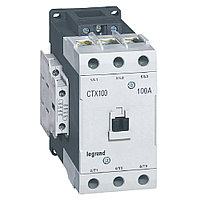 Контактор CTX3 100 3P 100A (AC-3), Uк=24VAC, 2NO+2NC всп.контакт