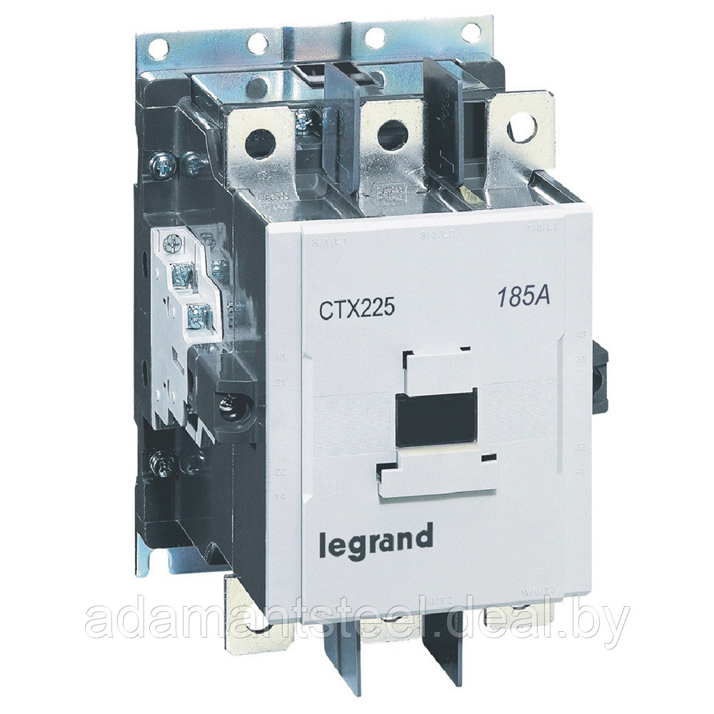 Контактор CTX3 225 3P 185A (AC-3), Uк=24VAC/DC, 2NO+2NC всп.контакт - фото 1 - id-p138606492