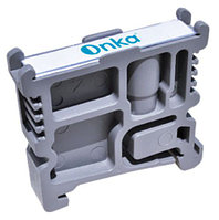 Ограничитель на DIN-рейку, серый 7,5mm для MRK/OPK клемм с винтом