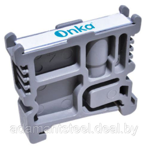 Ограничитель на DIN-рейку, серый 9,8mm с груповой маркировкой для MRK/OPK клемм - фото 1 - id-p138609348