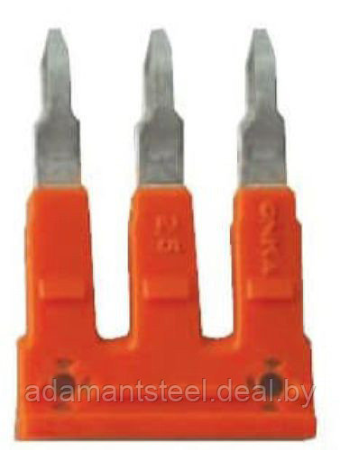 Перемычка 6/ 3 для соединения 3-х клемм 6mm MRK, оранжевая - фото 1 - id-p138609396