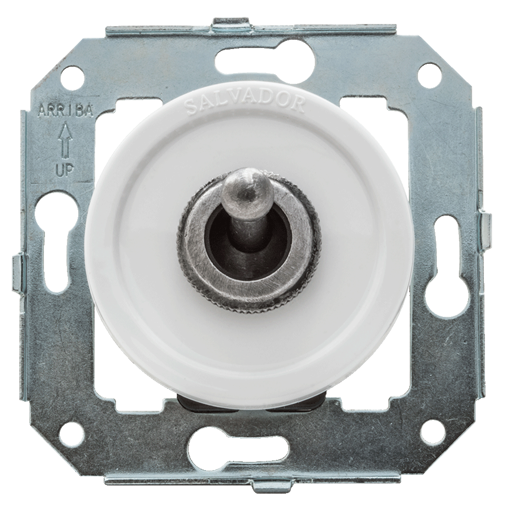 Тумблерный выключатель для внутреннего монтажа Salvador "Серебро" - фото 1 - id-p154130391