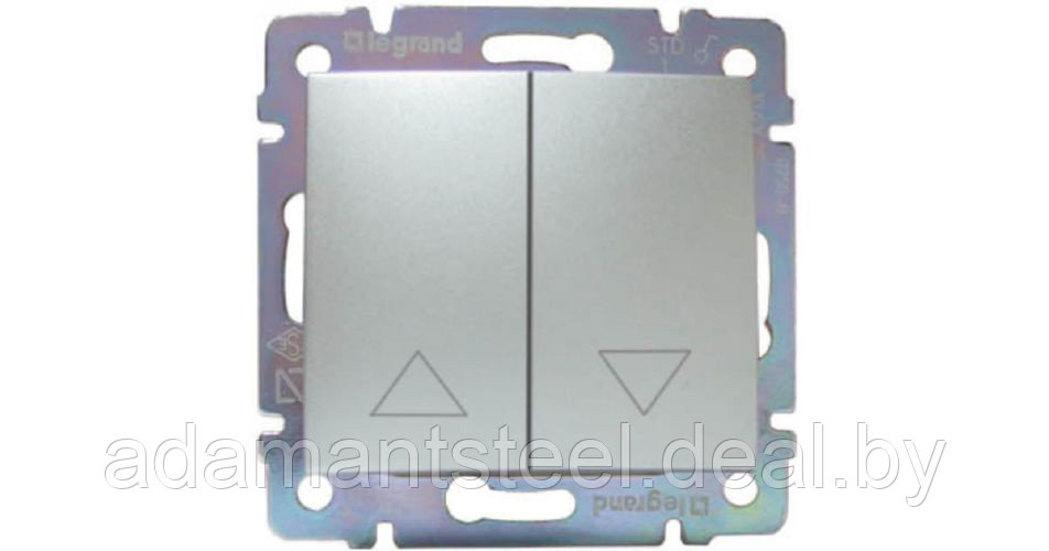 Valena - Кнопка для управления рольставнями двойная алюминий - фото 1 - id-p138608500
