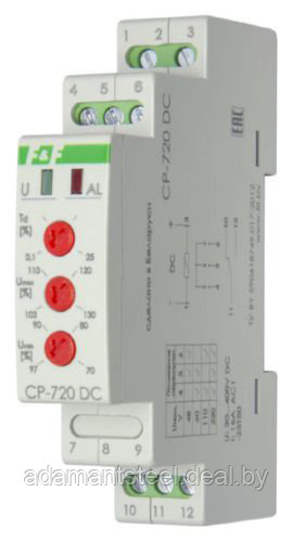 Реле контроля напряжения CP-720-DC, однофазное - фото 1 - id-p138609923