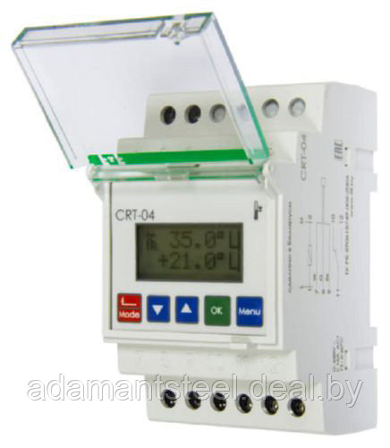Регулятор температуры CRT-04, диапазон от 0 до +60°С, многофункциональный, ЖКИ - фото 1 - id-p138609935