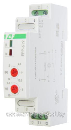 Реле тока EPP-619-01, диапазон 0.6-5A - фото 1 - id-p138609945