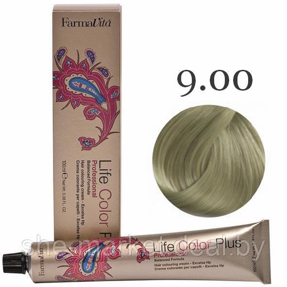 Крем-краска для волос LIFE COLOR PLUS 9.00 насыщенный очень светлый блондин 100мл (Farmavita) - фото 1 - id-p154114234