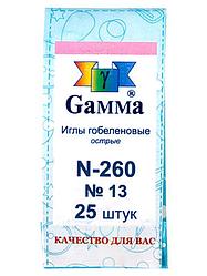 Игла для шитья, ручная гобеленовая, острая №13 "Gamma"