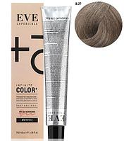 Стойкая крем-краска для волос EVE Experience 8.07 холодный светлый блондин, 100 мл (Farmavita)