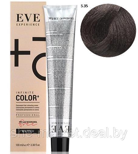 Стойкая крем-краска для волос EVE Experience 5.35 светло-каштановый шоколадный, 100 мл (Farmavita) - фото 1 - id-p154089219