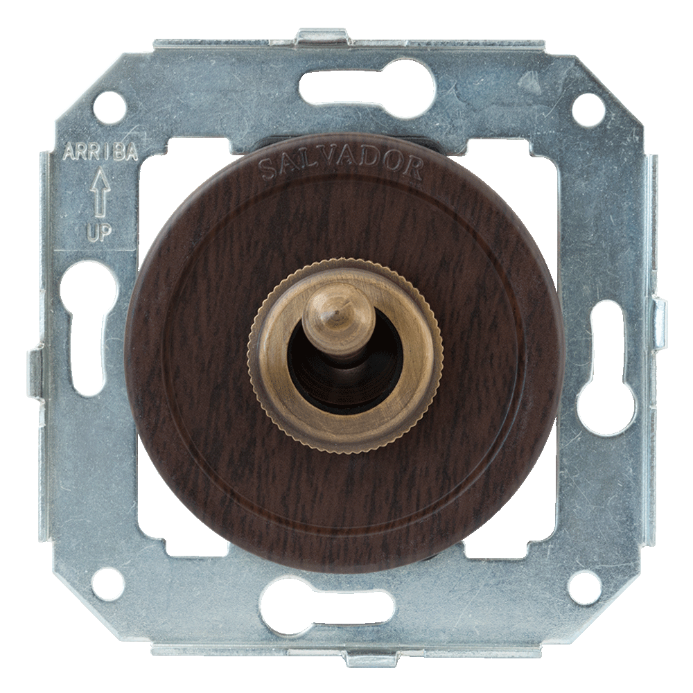 Тумблерный выключатель для внутреннего монтажа Salvador "Ретро" Венге - фото 1 - id-p154132079