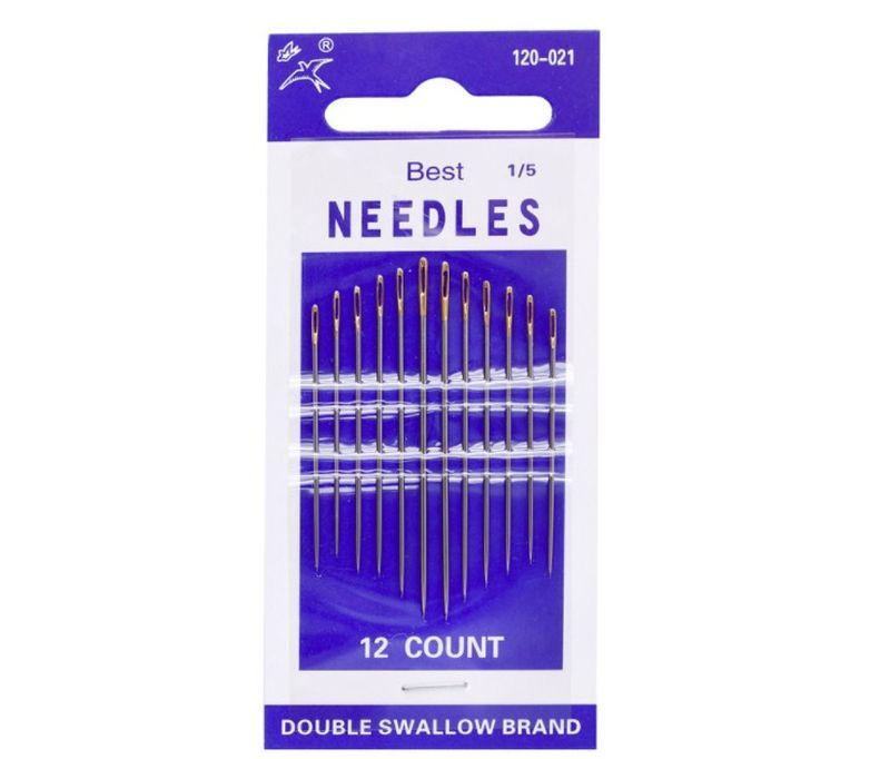 Набор игл для шитья, ручные №1-5, 12 шт. "Best Needles"
