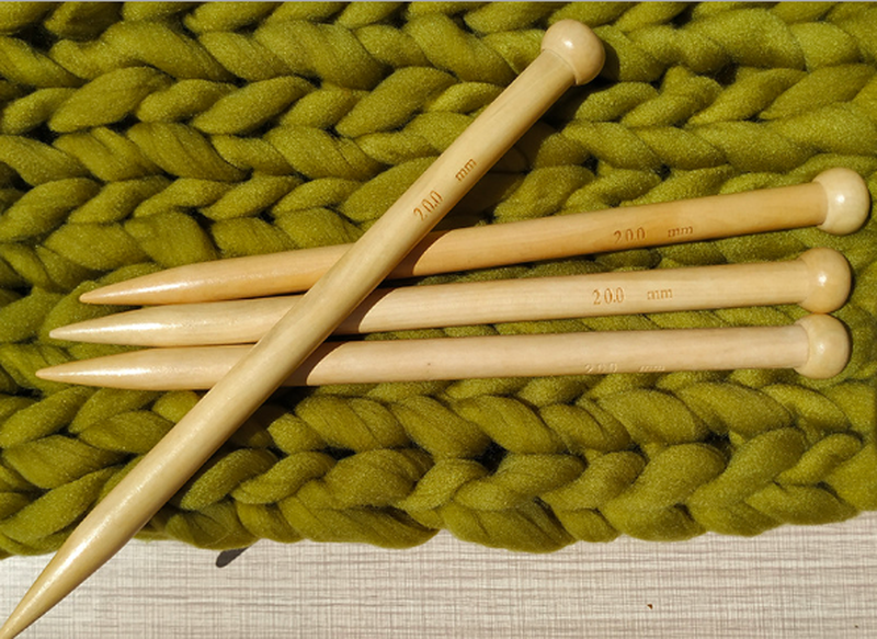 Спицы прямые бамбуковые d 20.0 мм