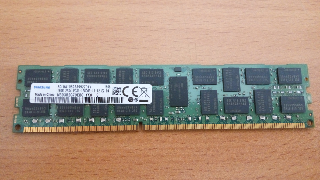 M393B2G70EB0-YK0 Оперативная серверная память Samsung DDR3 16GB 2Rx4 1600Mhz ECC REG - фото 1 - id-p142911862