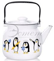 Чайник эмаль 3,5 литра Пингвины" ЭТ-72340 - фото 1 - id-p154178513