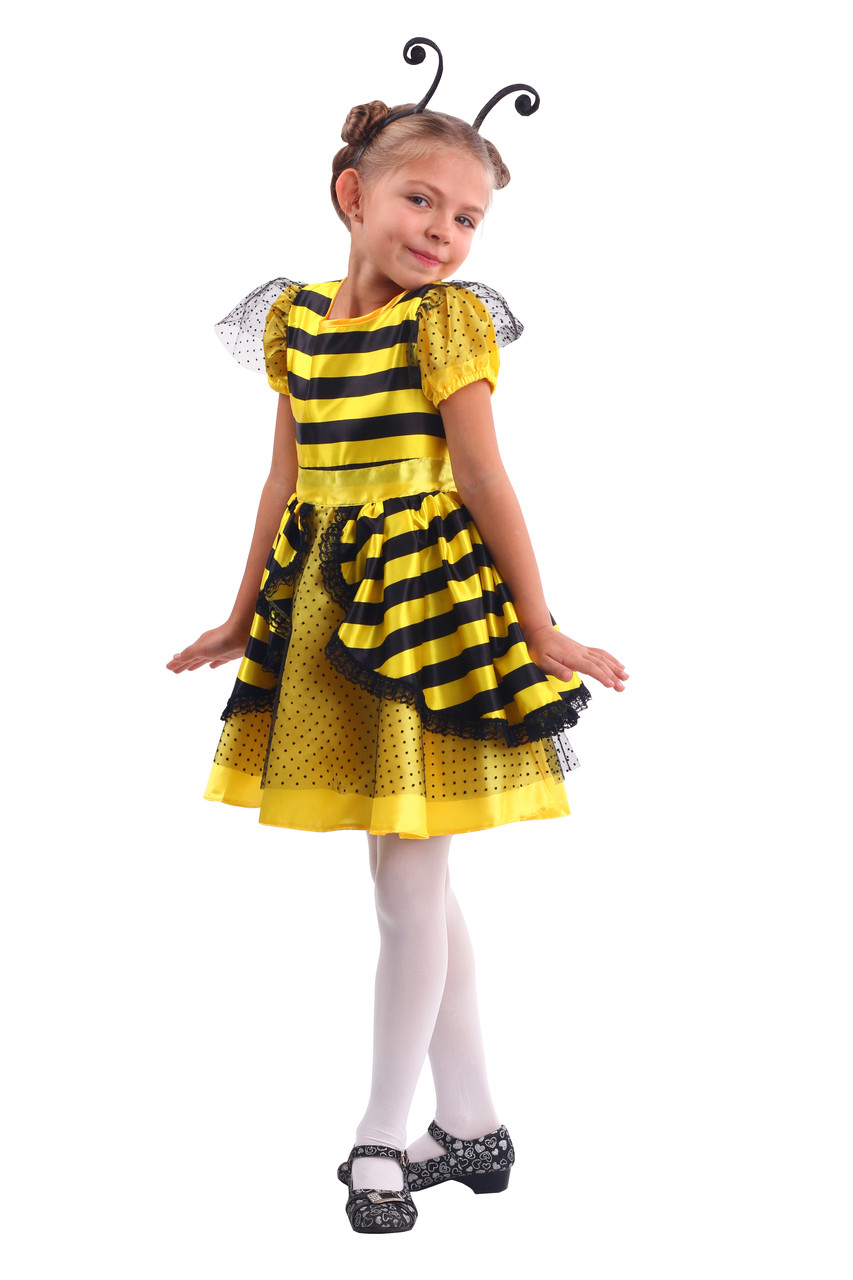 Детский карнавальный костюм Пчелка Пуговка для девочки, фото 1
