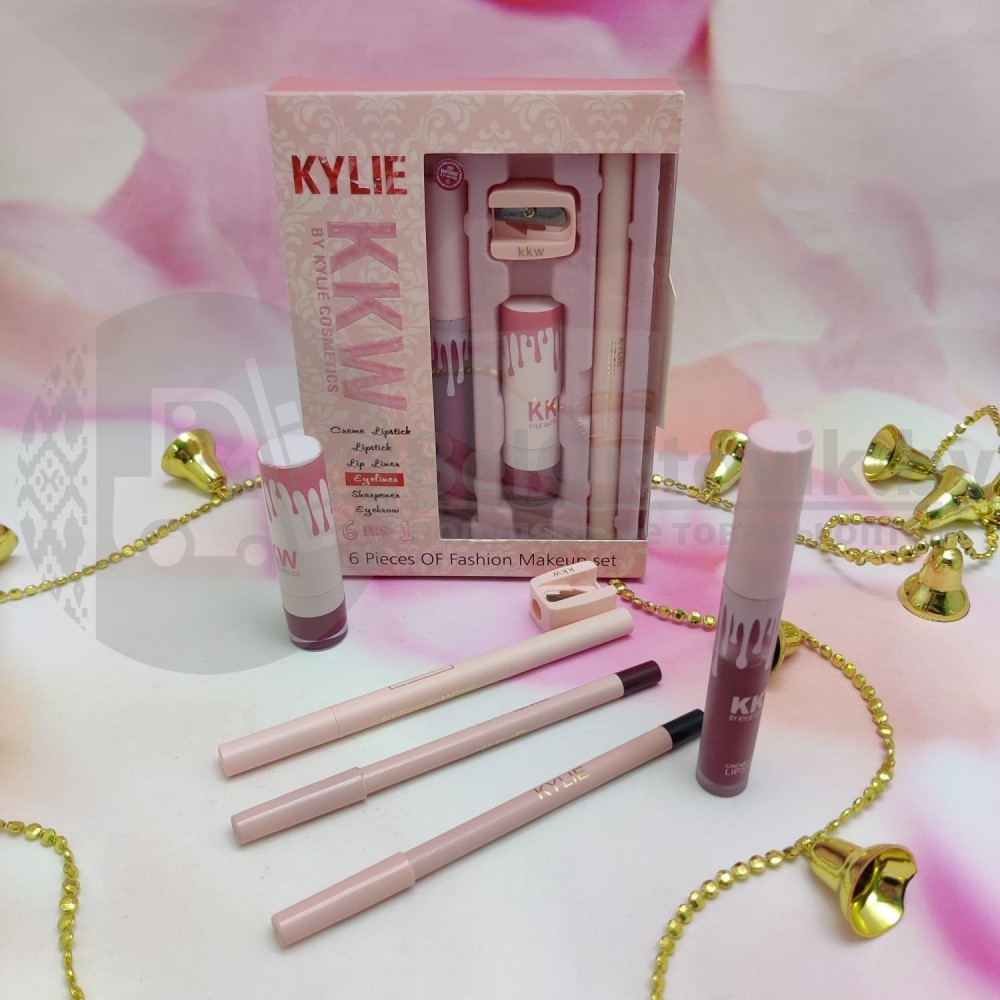 Набор косметики для макияжа KYLIE (Кайли) KKW 6 in1 с точилкой HIGH MAINTENANCE - фото 4 - id-p109389429