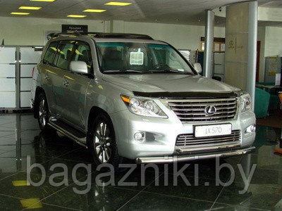 Дефлектор капота EGR Lexus LX570 2007-2015 с загибом. РАСПРОДАЖА