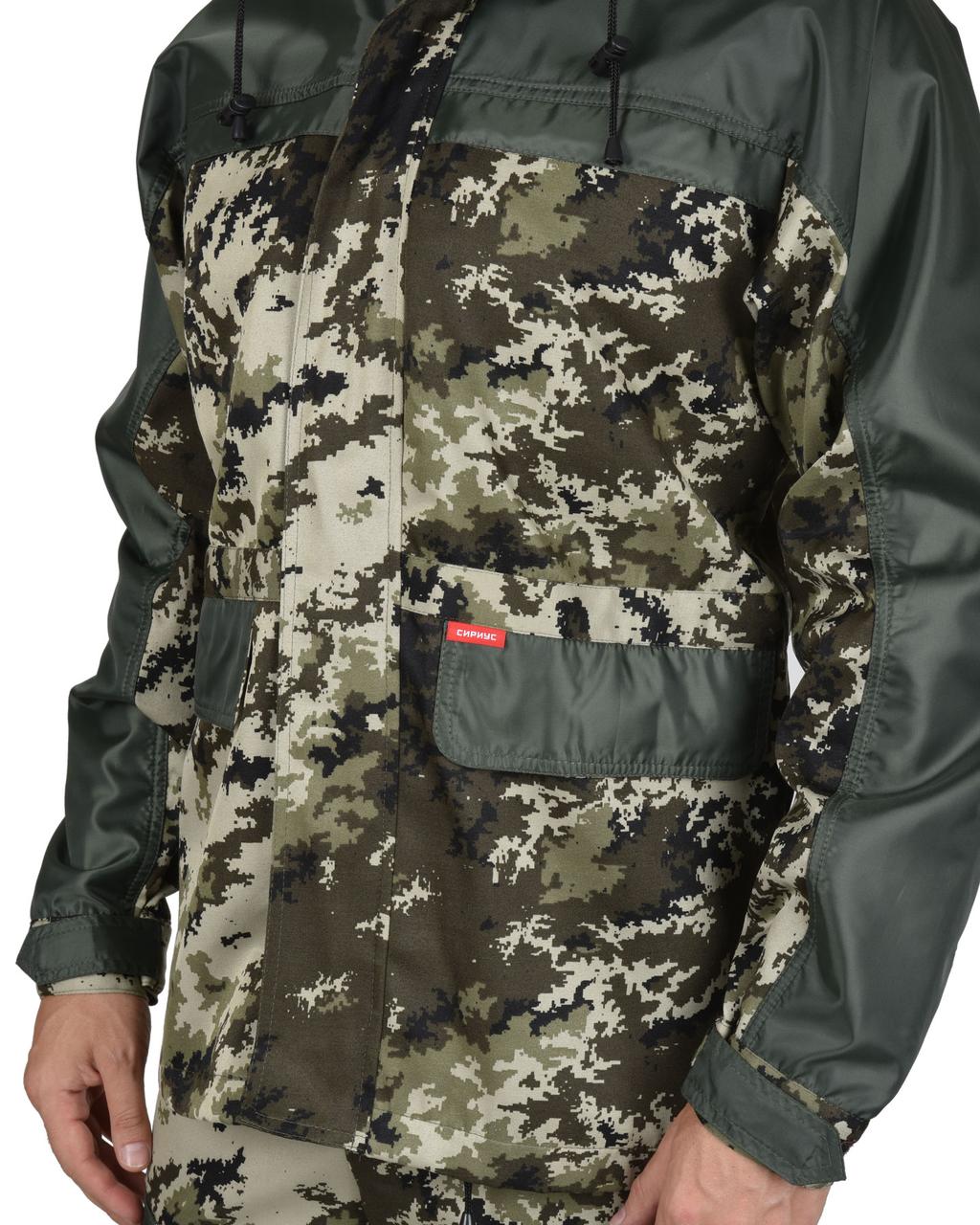 Костюм "СИРИУС-Эверест" : куртка, брюки (тк. Кроун) КМФ Пиксель - фото 6 - id-p127415433