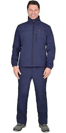 Костюм СИРИУС-АЗОВ синий софтшелл пл 350 г/кв.м, фото 2