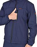 Костюм СИРИУС-АЗОВ синий софтшелл пл 350 г/кв.м, фото 5