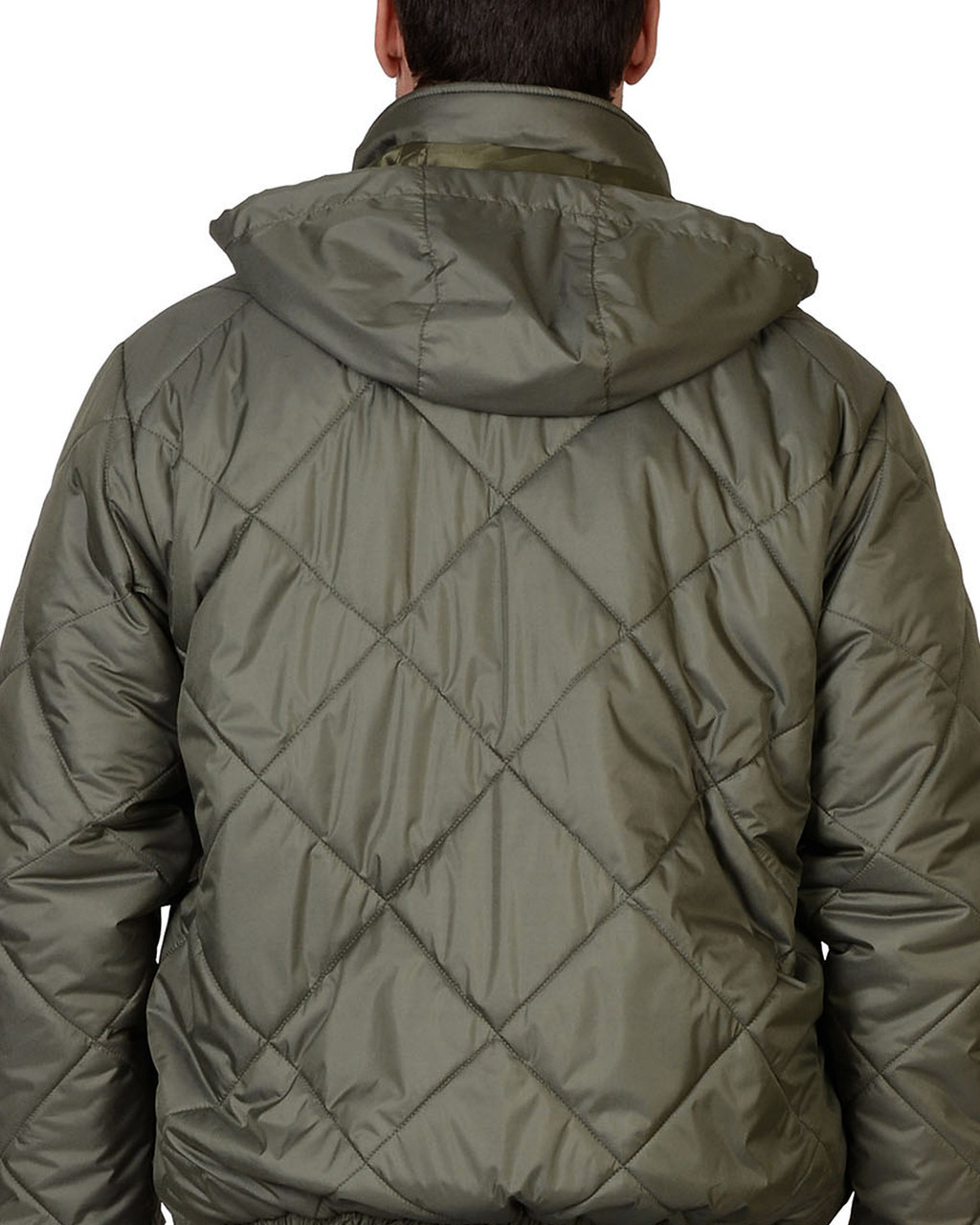 Куртка СИРИУС-ПРАГА-ЛЮКС короткая с капюшоном, оливковая - фото 5 - id-p127415782