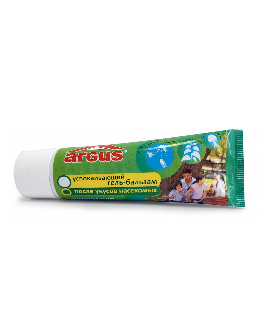 Бальзам-гель ARGUS после укусов комаров 50 мл. туба с ментолом