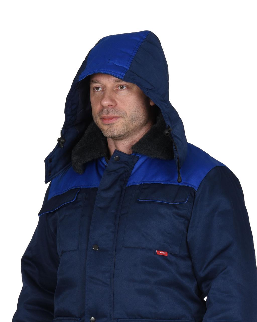 Куртка СИРИУС-ПРОФЕССИОНАЛ синяя с васильковым - фото 3 - id-p127416243