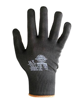 Перчатки Safeprotect НейпДот-Ч (нейлон+ПВХ-точка, черный), фото 2