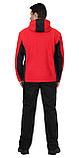 Куртка флисовая "СИРИУС-ТЕХНО" (флис дублированный) красная с черным, фото 2