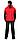 Куртка флисовая "СИРИУС-ТЕХНО" (флис дублированный) красная с черным, фото 2
